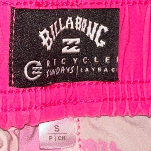 BILLABONG SUNDAYS LAYBACK 17" BOARDSHORTS NEON EUC sz S - Picture 7 of 9